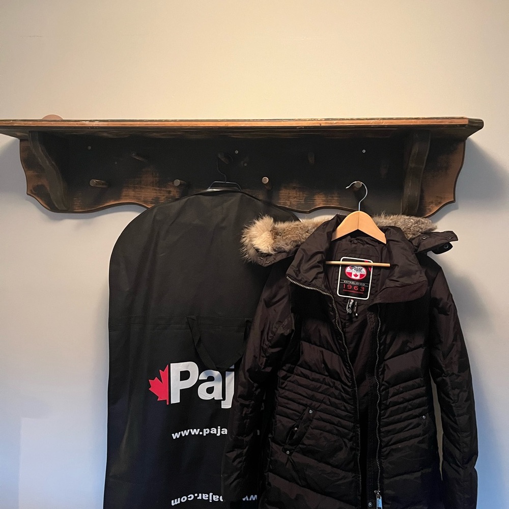 Pajar down parka with fur hood and trim